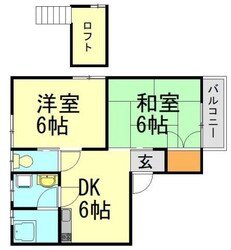 春日原駅 徒歩32分 2階の物件間取画像